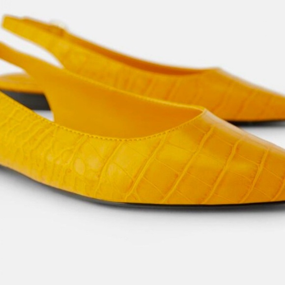 Zara Animal Print Pointed Toe Flats - Picture 3 of 11